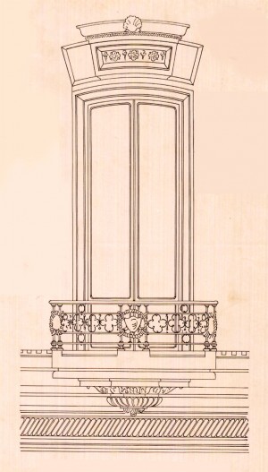Dettaglio finestra-progetto edilizio ing. Ceresa (ASCT, PE I cat. 1903/307)