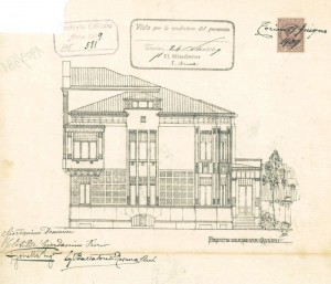 Progetto Edilizio casa Giordanino/Florio (ASCT, PE I cat., 1909/581)