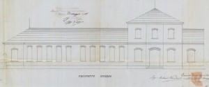 Facciata interna - progetto edilizio fabbricato Asilo Infantile Duchessa Elena Aosta-Orleans/Vandone Di Cortemiglia (ASCT, PE I cat. 1901/85)