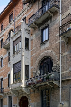Particolare facciata - Casa Besozzi/Bonelli (ASCT, PE I  cat. 1904/23)