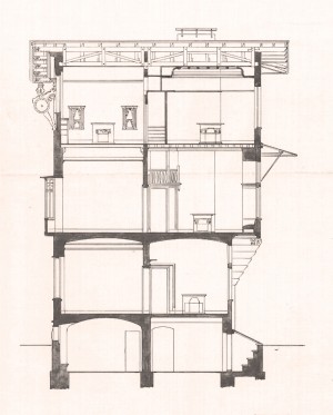 Sezione 1 - progetto edilizio casa Javelli/D'Aronco (ASCT, PE I cat. 1903/369)