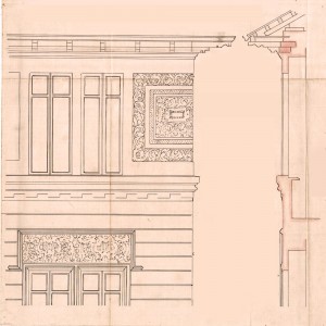 Dettaglio-progetto edilizio casa Campassi/Ceresa (ASCT, PE I cat. 1905/163)