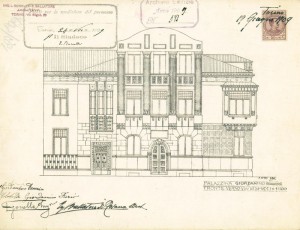 Progetto Edilizio casa Giordanino/Fiorio (ASCT, PE I cat., 1909/581)