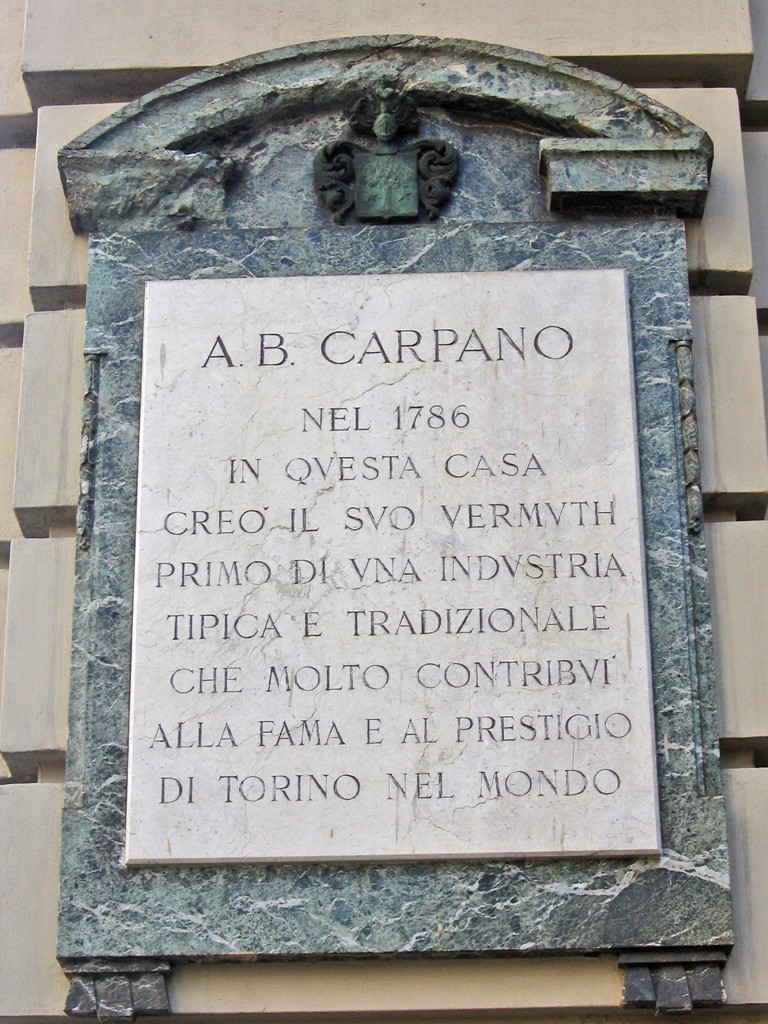 Lapide Dedicata Ad Antonio Benedetto Carpano Museotorino