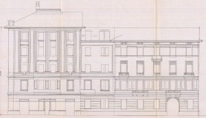 Angolo corso Regina Margherita, 15 e facciata via Sineo, 3 - progetto edilizio casa Ricca/Hendel (ASCT, PE I cat. 1909/463)